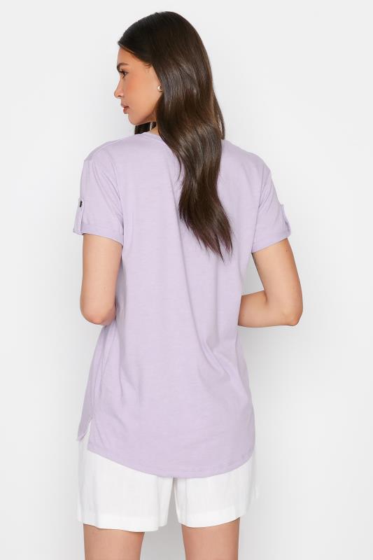 Tall Women's LTS Lilac Purple Short Sleeve Pocket T-Shirt | Long Tall Sally 3