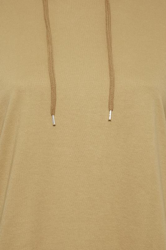 YOURS Curve Brown Longline Hoodie | Yours Clothing  5