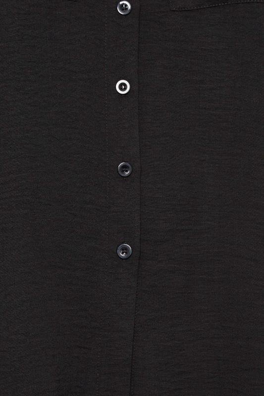 YOURS Curve Plus Size Black Utility Short Sleeve Shirt | Yours Clothing  5