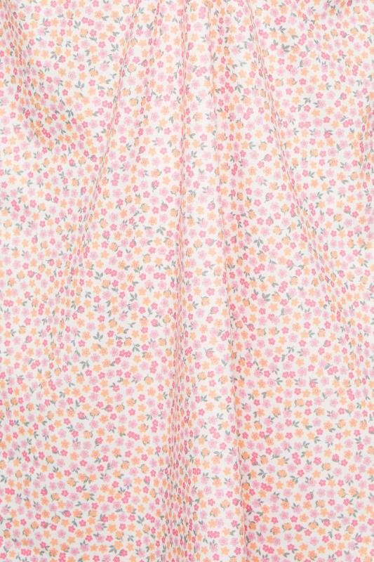 LIMITED COLLECTION Plus Size Pink Ditsy Print Ring Detail Cami Top | Yours Clothing 5