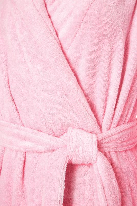 LTS Pink Cotton Maxi Robe 8