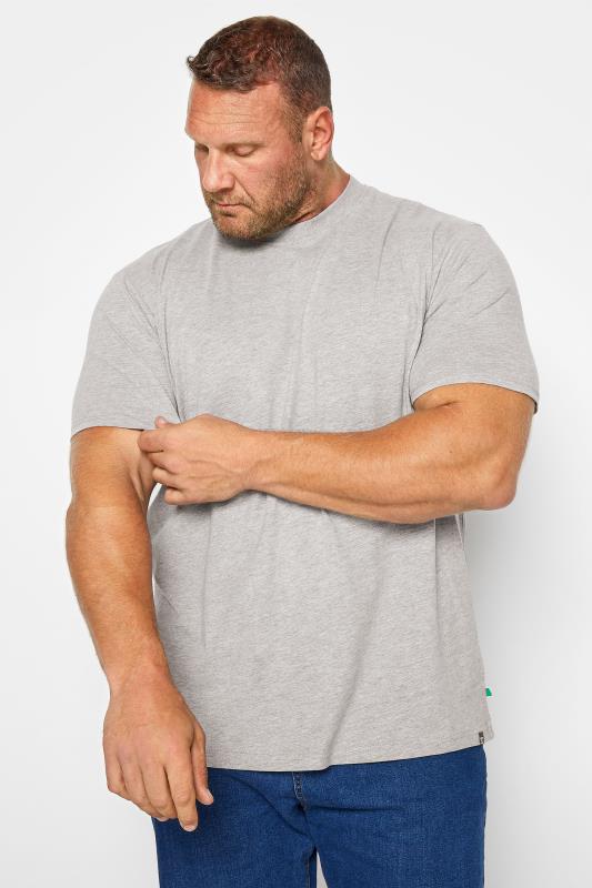  Grande Taille D555 Big & Tall Grey Marl Core T-Shirt