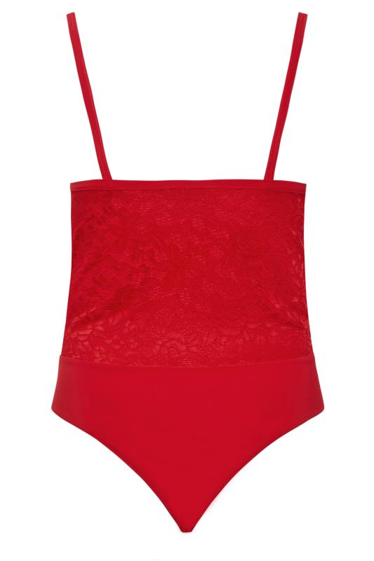 Plus Size LIMITED COLLECTION Red Lace Bodysuit | Yours Clothing 7