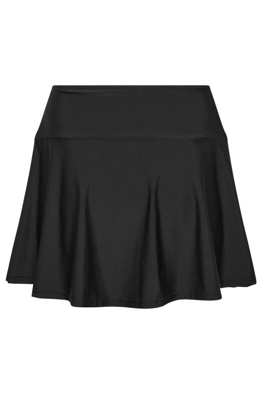 YOURS Plus Size Black Ruched Front Swim Skirt | Yours Clothing 7