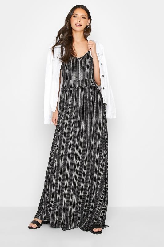 LTS Tall Black Striped Maxi Dress 2