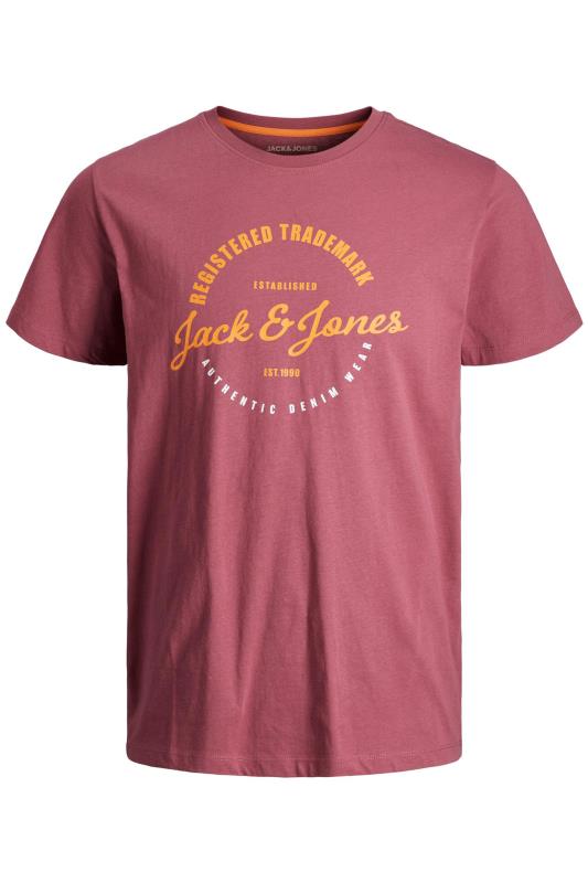 JACK & JONES Big & Tall Rust Red Brat T-Shirt 2