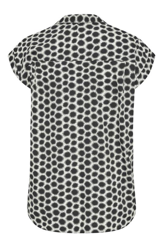 Plus Size Black Spot Print Shirt | Yours Clothing 7
