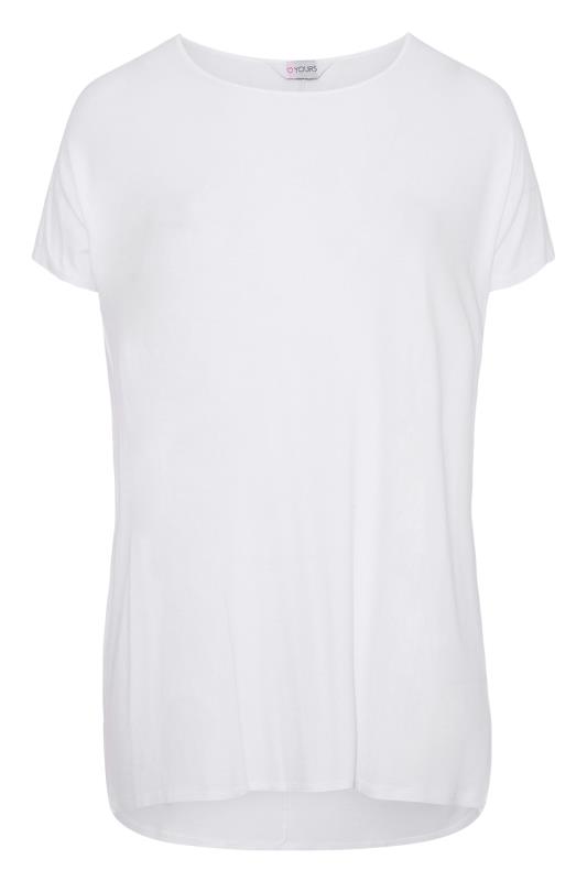 Plus Size White Grown On Sleeve T-Shirt | Yours Clothing  5