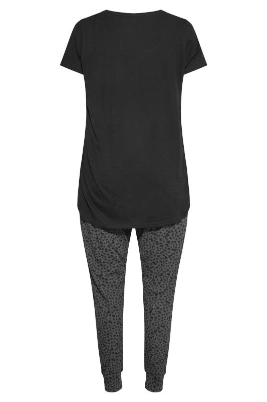 DISNEY Curve Black 'It's Good To Be Bad' Glitter Slogan Character Pyjama Set 7
