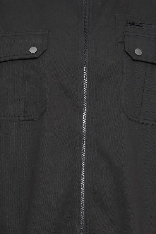 BadRhino Big & Tall Black Zip Through Jacket | BadRhino 4