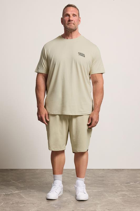  JACK & JONES Big & Tall - Ensemble t-shirt et short Blanc