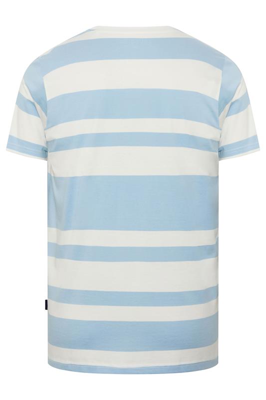 BadRhino Big & Tall Baby Blue Extra Long Stripe T-Shirt | BadRhino 6