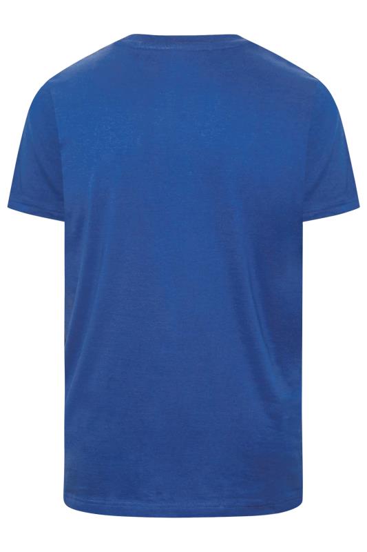 BadRhino Big & Tall Bright Blue Plain T-Shirt 4