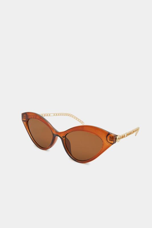 Tall  Yours Brown Cat Eye Sunglasses