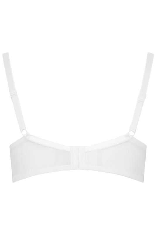 YOURS Plus Size White Lace Padded Plunge Bra | Yours Clothing