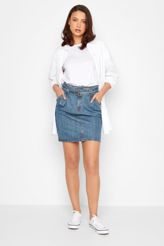 LTS Tall Women's Blue Cotton Denim Skirt | Long Tall Sally 2