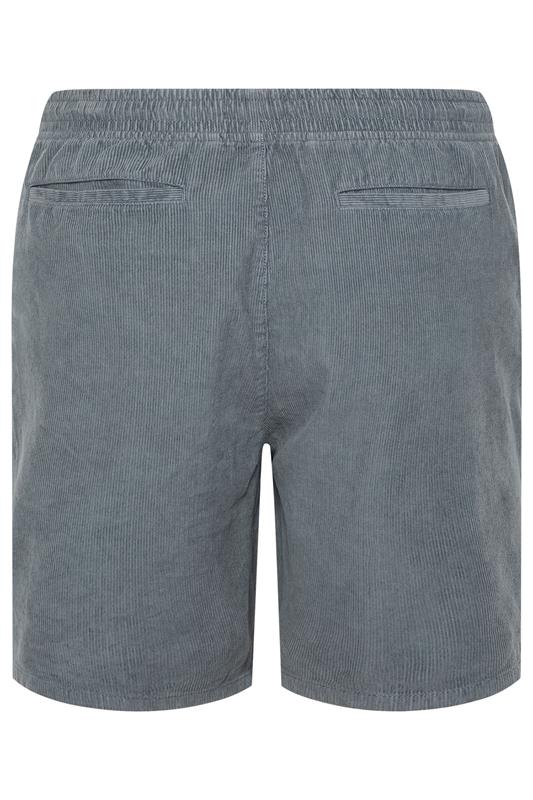 BadRhino Big & Tall Blue Elasticated Waist Corduroy Shorts | BadRhino 8