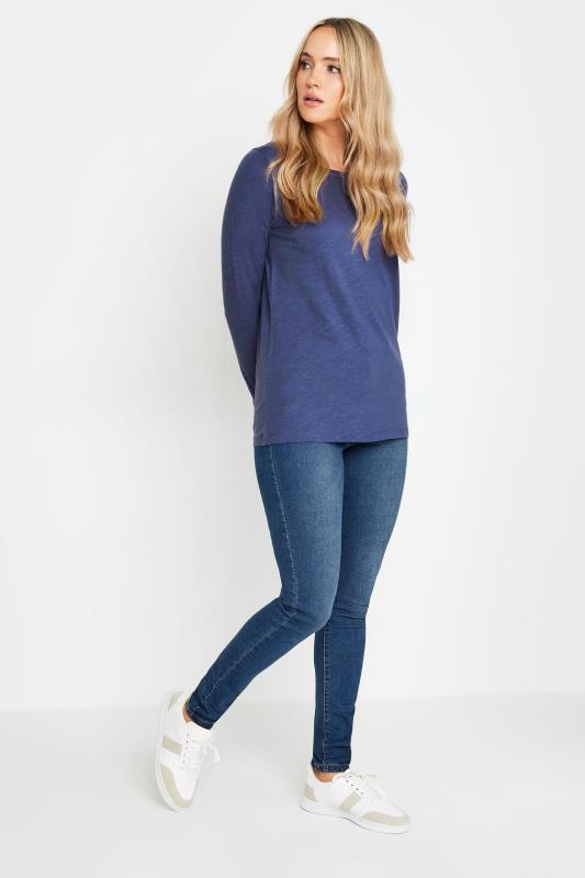 LTS Tall 2 Pack Blue & Purple Long Sleeve T-Shirt | Long Tall Sally 3