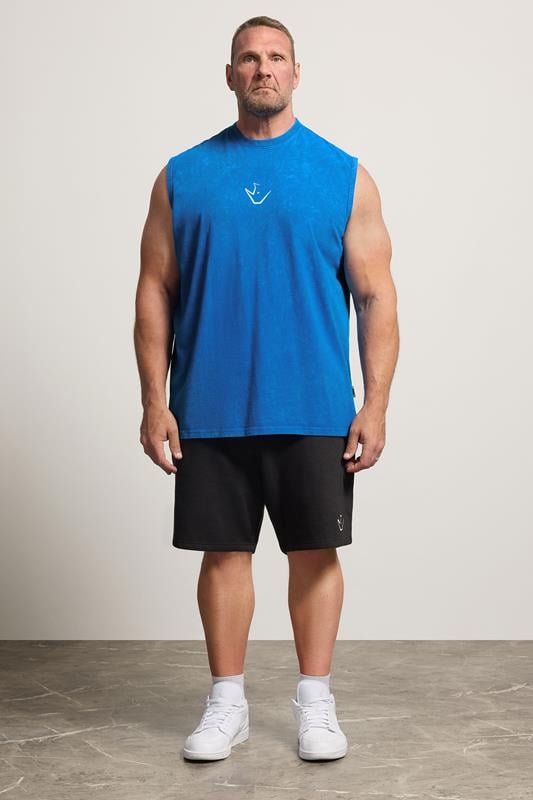 IronRhino Big & Tall Cobalt Blue Old English Vest | BadRhino 1