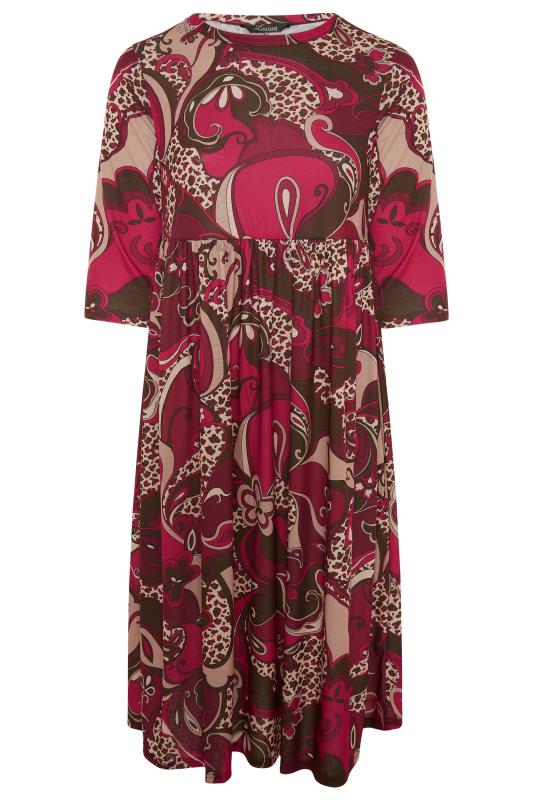 LIMITED COLLECTION Red Paisley Print Midaxi Dress_F.jpg