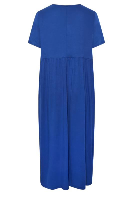 LIMITED COLLECTION Plus Size Blue Pocket Maxi Dress | Yours Clothing 7
