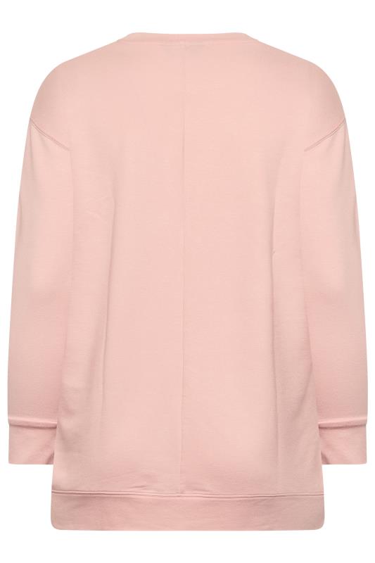 Plus Size Pink 'New York' Printed Sweatshirt | Yours Clothing 7