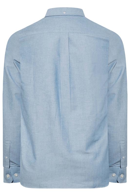 FARAH Big & Tall Blue Oxford Shirt | BadRhino 4