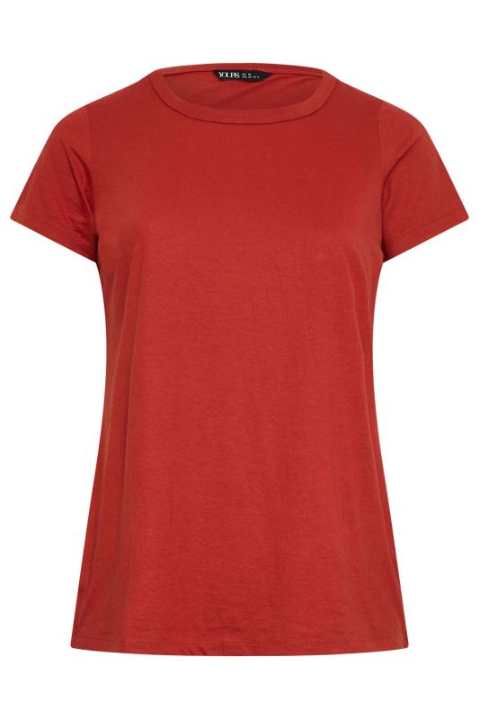 YOURS Plus Size Rust Orange T-Shirt | Yours Clothing 6