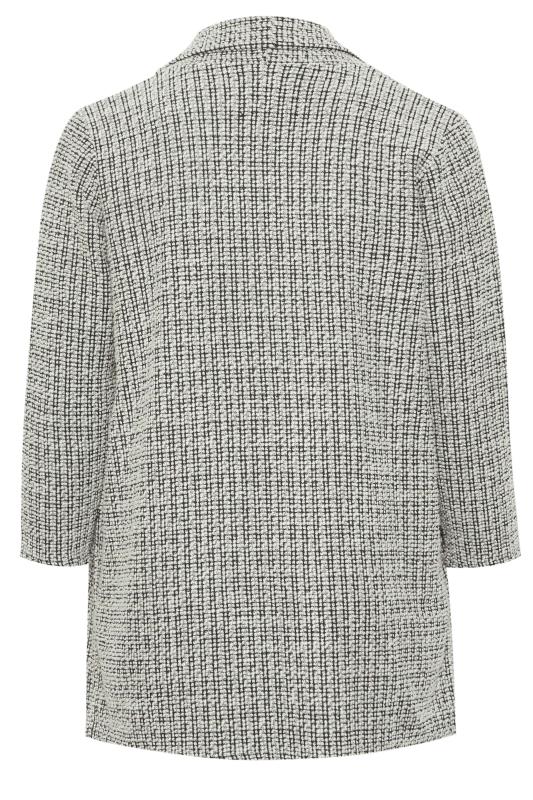 Curve Plus Size Grey Textured Cardigan | Yours Clothing  8