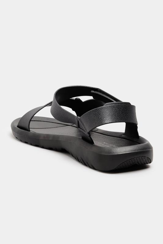 LIMITED COLLECTION Black Velcro Strap Sandals In Wide EE Fit_C.jpg