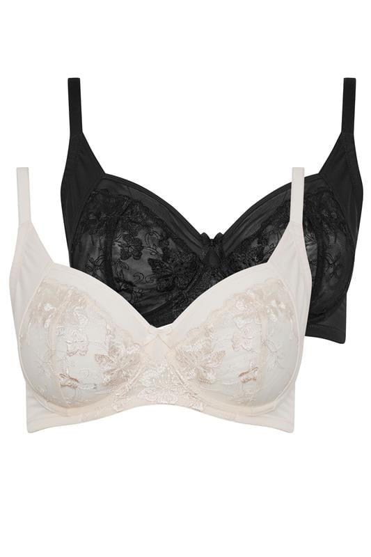  YOURSET 2 PACK Curve Black & White Underwired Bras