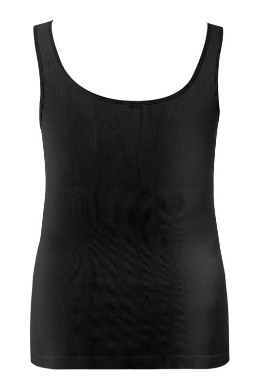 Plus Size Black Seamless Control Vest Top | Yours Clothing 4
