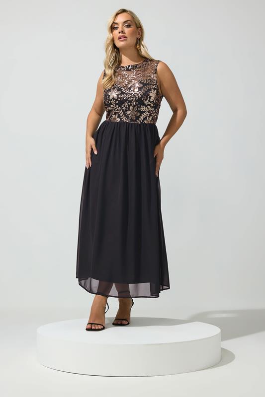 plus size black dress for wedding guest Glamrae Formal Gown With Embellished Bow & Mermaid Hem, Elegant Evening Dress, Dress, Party Hand wash cold separately or dry clean Last two plus size wedding