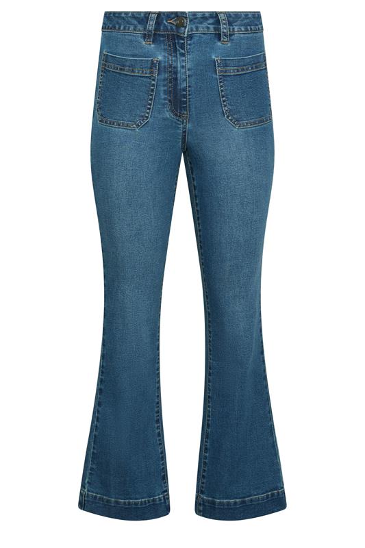 M&Co Blue Front Pocket Flare Jeans | M&Co 6