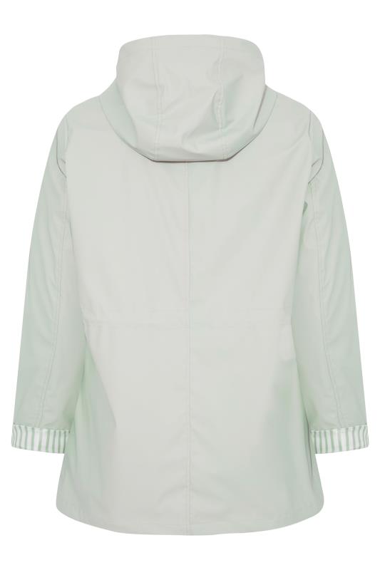 Plus Size Mint Green Raincoat | Yours Clothing  8