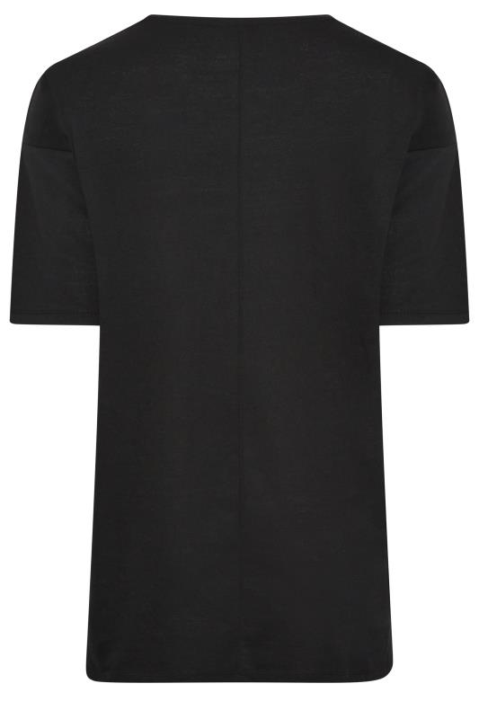 YOURS Plus Size Curve Black Foil Leopard Graphic T-Shirt | Yours Clothing  7