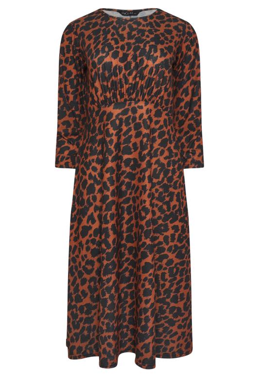 M&Co Brown Leopard Print Midaxi Dress | M&Co 5