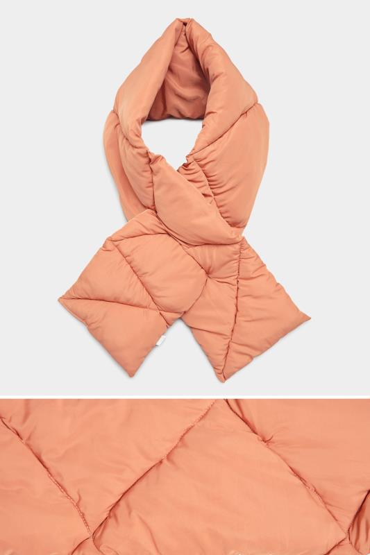 Pink Quilted Padded Scarf 2