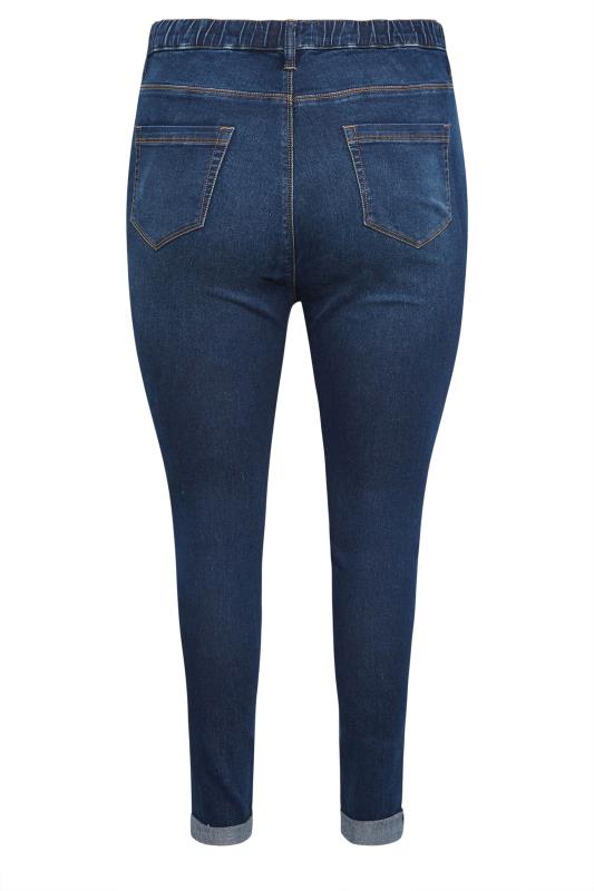 YOURS Curve Mid Blue GRACE Turn Up Jegging 6