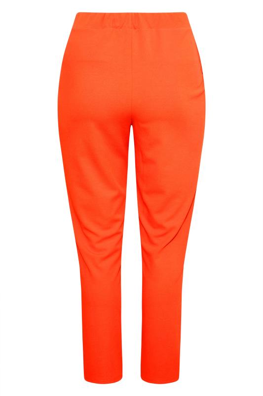 LIMITED COLLECTION Curve Bright Orange Split Hem Tapered Trousers_Y.jpg