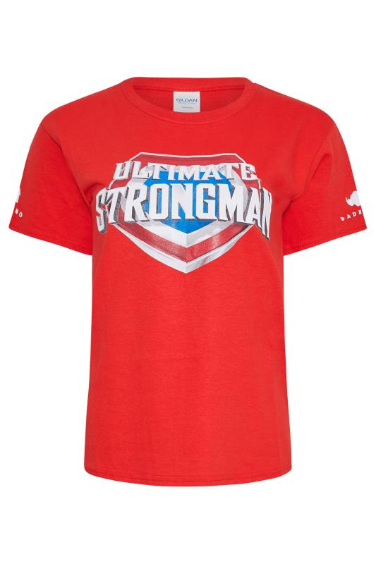 BadRhino Girls Red Ultimate Strongman T-Shirt | BadRhino 1