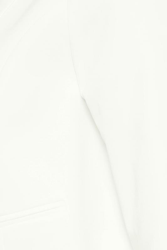 YOURS Plus Size White Cropped Blazer | Yours Clothing 4