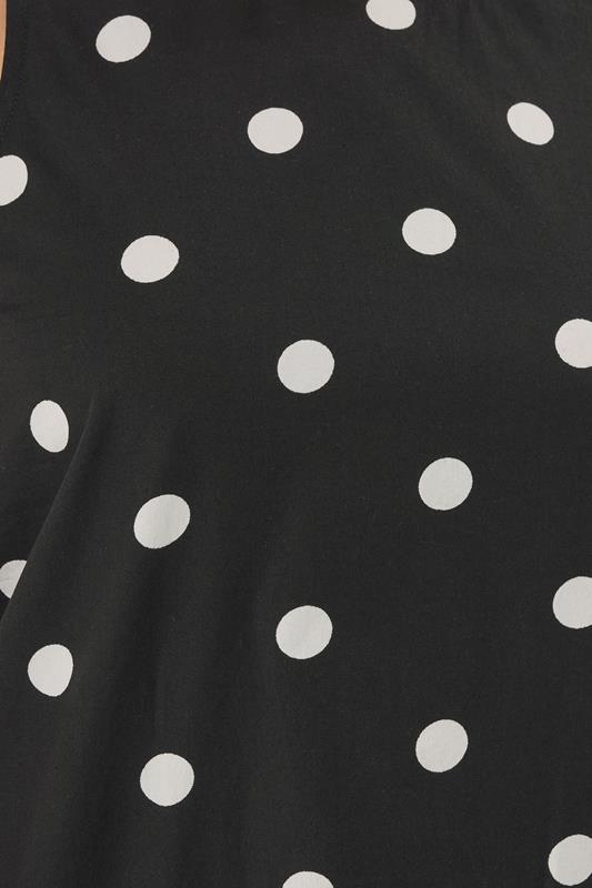 LTS Tall Women's Black Polka Dot Print Vest Top | Long Tall Sally 4