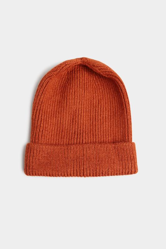 Rust Orange Knitted Soft Touch Beanie Hat_A.jpg
