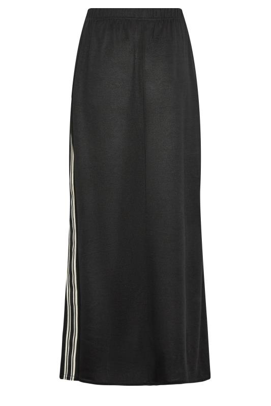LTS Tall Black Side Stripe Panel Maxi Skirt | Long Tall Sally 8