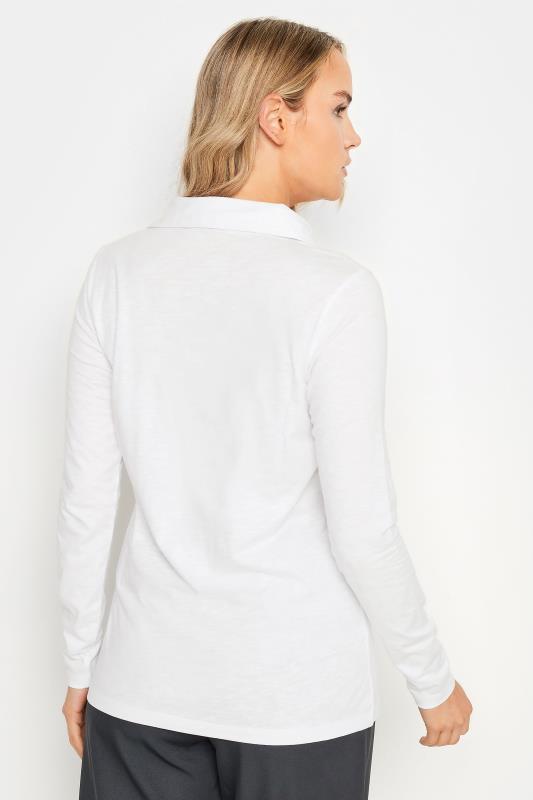 LTS Tall Women's White Cotton Jersey Shirt | Long Tall Sally 3