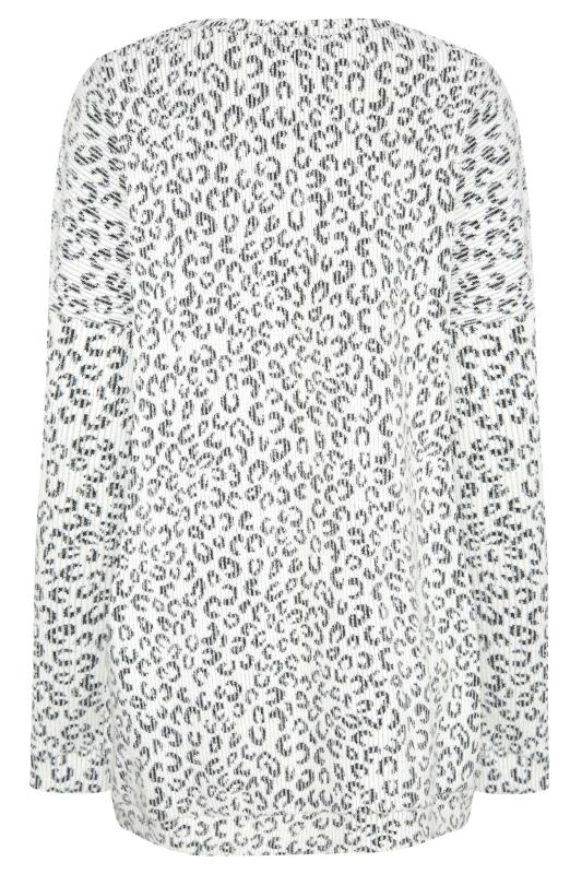 LTS Tall Grey Leopard Print Soft Touch Top 7