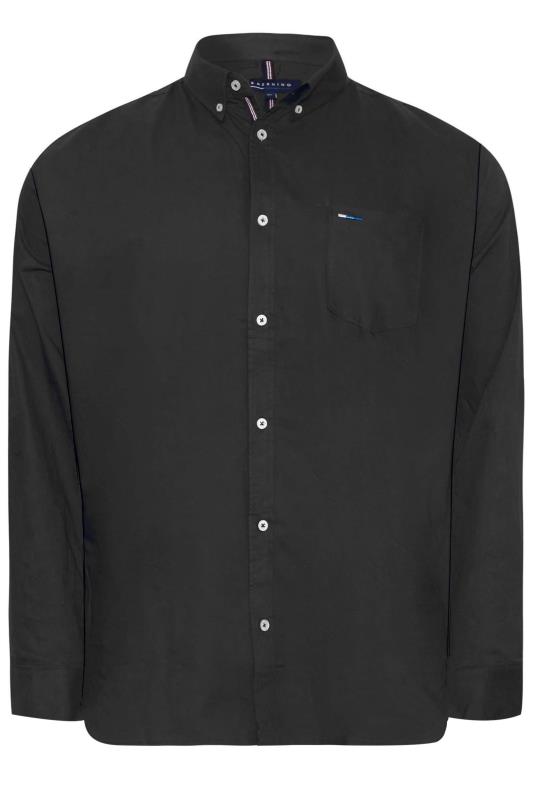 BadRhino Black Essential Long Sleeve Oxford Shirt | BadRhino 3