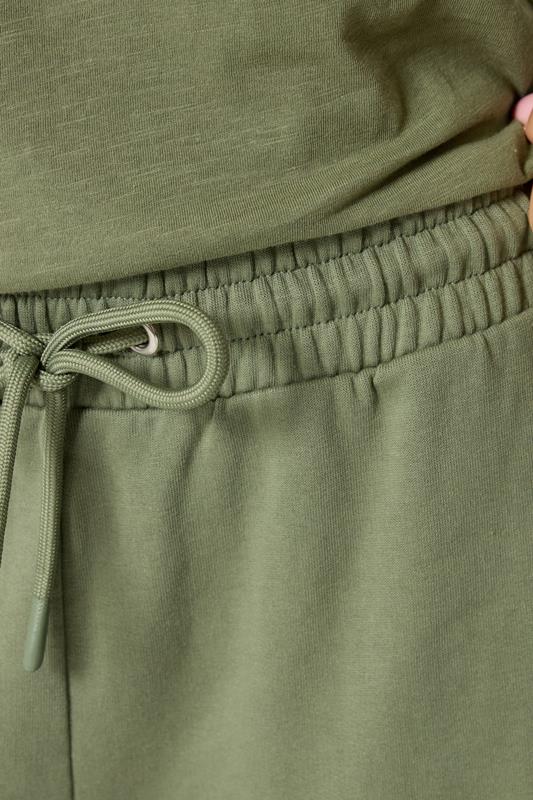 M&Co Petite Khaki Green Wide Leg Joggers | M&Co 4