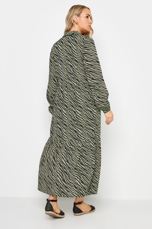 LTS Tall Black Zebra Print Tiered Maxi Dress | Long Tall Sally 3